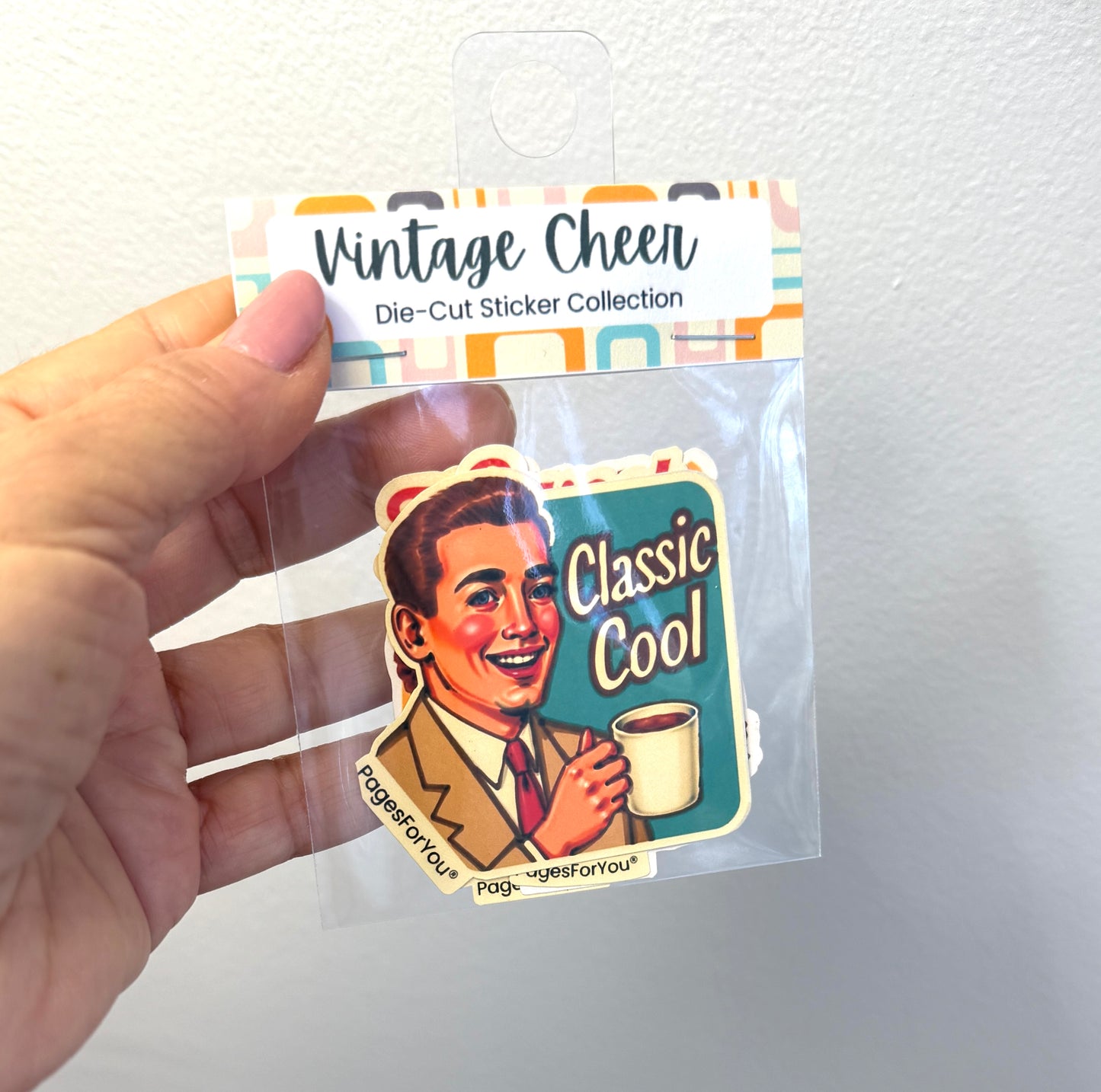 🎄 Vintage Cheer — Vinyl Sticker Set by AdriO