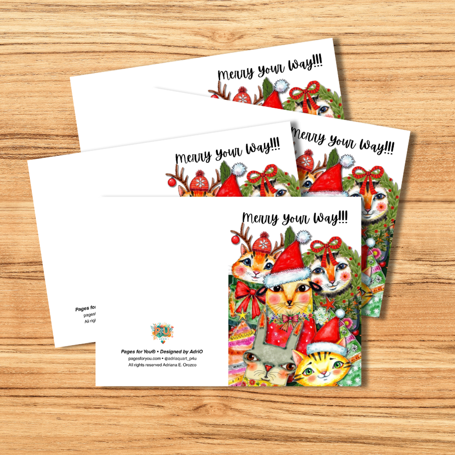 Merry Your Way!!! Holiday Greeting Card