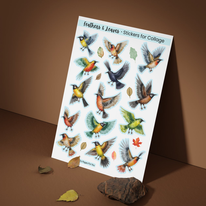 Pages for You®: Feathers & Leaves – Stickers for Collage