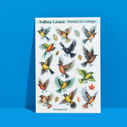 Pages for You®: Feathers & Leaves – Stickers for Collage