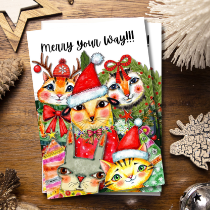 Merry Your Way!!! Holiday Greeting Card