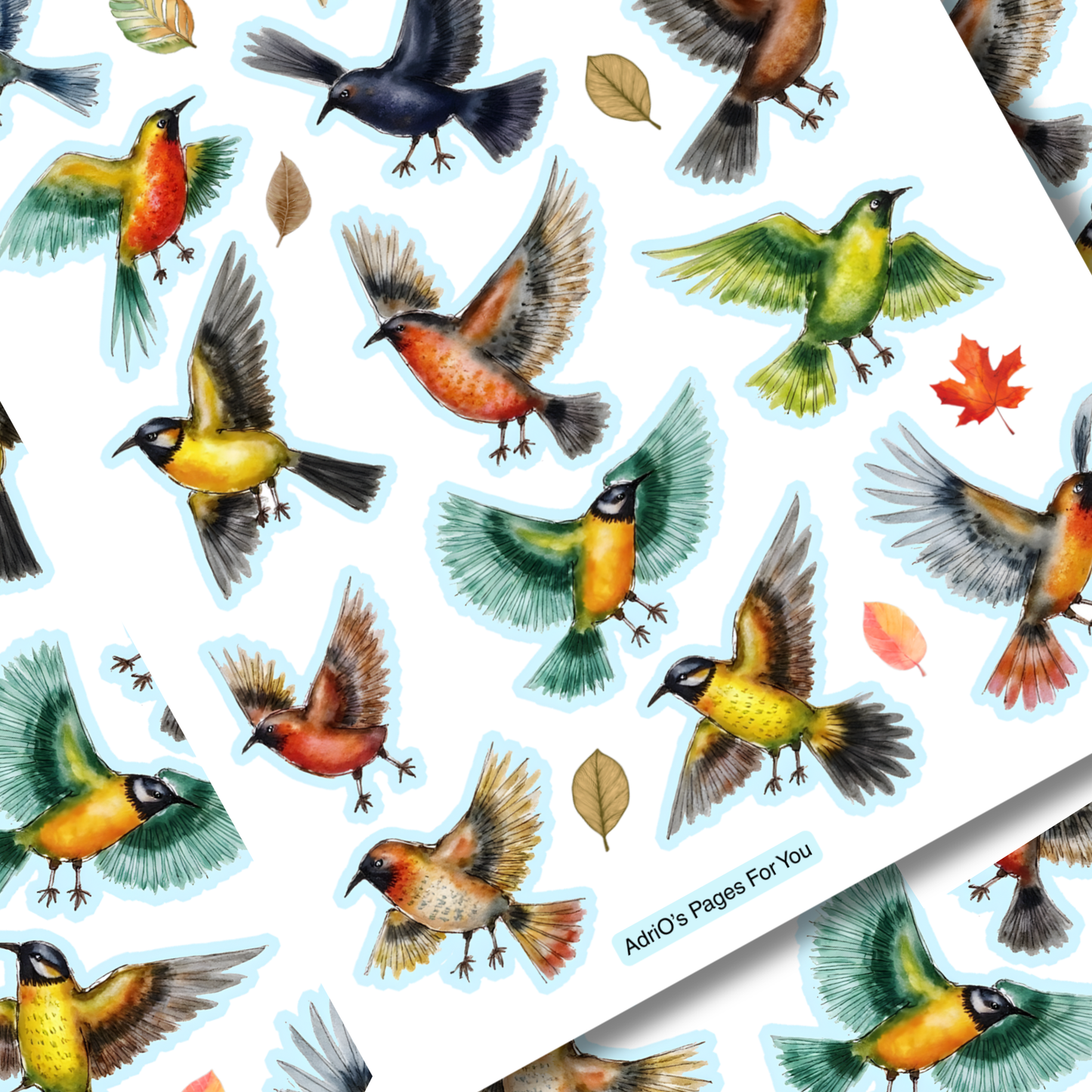 Pages for You®: Feathers & Leaves – Stickers for Collage