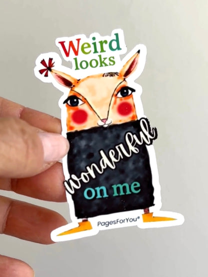 Weird & Wonderful™ Vinyl Die-Cut Stickers – 3-Pack for Journals, Water Bottles, Laptops & More