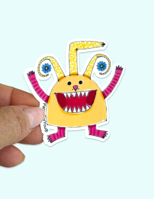 Too Cute to Spook · Funny Halloween Die-Cut Sticker Pack (4 Pieces)