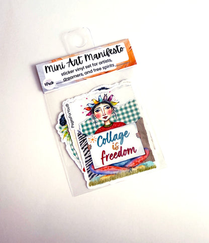 Mini Art Manifesto • Set of 3 Vinyl Stickers