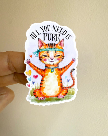 Purrfect Companions • Vinyl Sticker Set (Trio, 3x2 in)