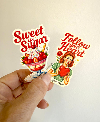 🎄 Vintage Cheer — Vinyl Sticker Set by AdriO
