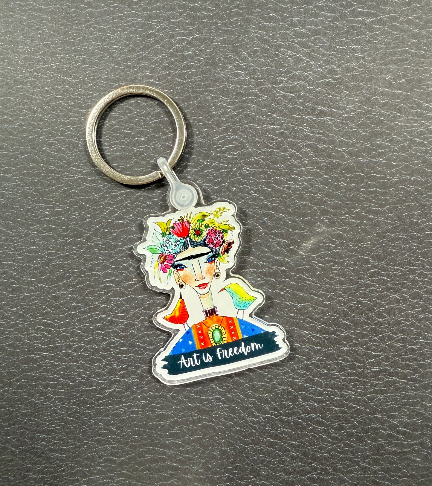 Art Is Freedom — Acrylic Keychain by AdriO