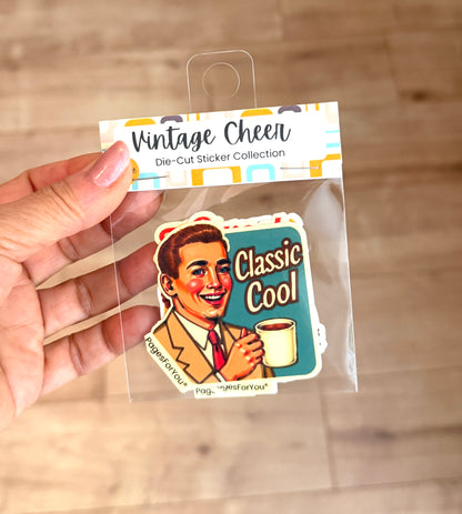 🎄 Vintage Cheer — Vinyl Sticker Set by AdriO