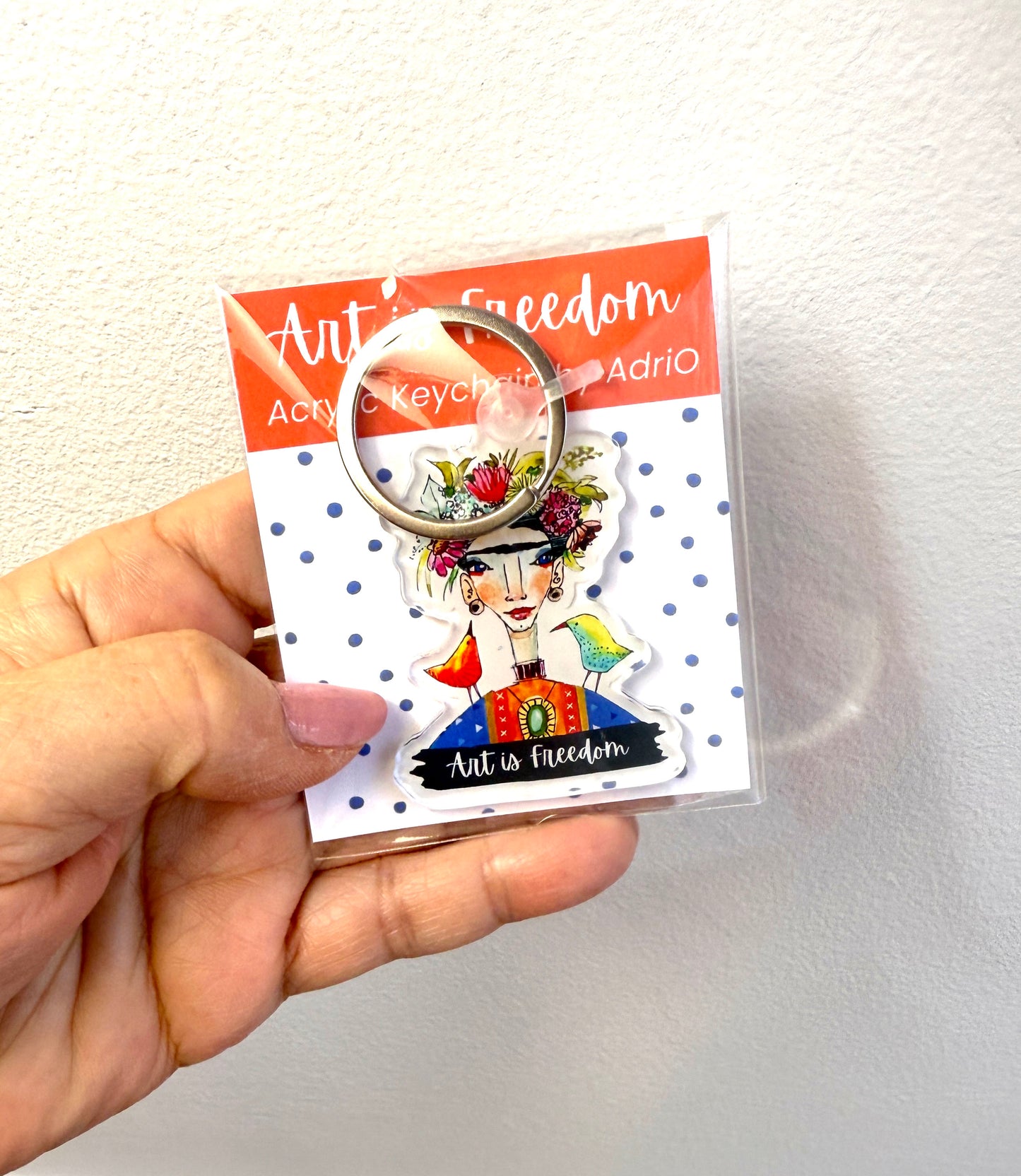 Art Is Freedom — Acrylic Keychain by AdriO