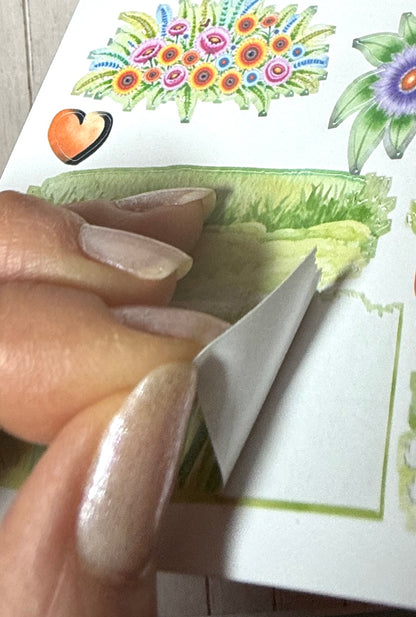 Whimsical Accessories · Ephemera Sticker Sheet for journaling, collage, ATCs, and creative play