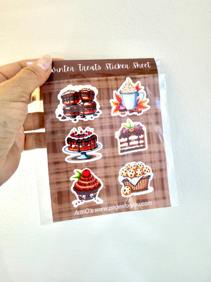 🍫 Winter Treats Sticker Sheet • Pages for You® • Vinyl Stickers