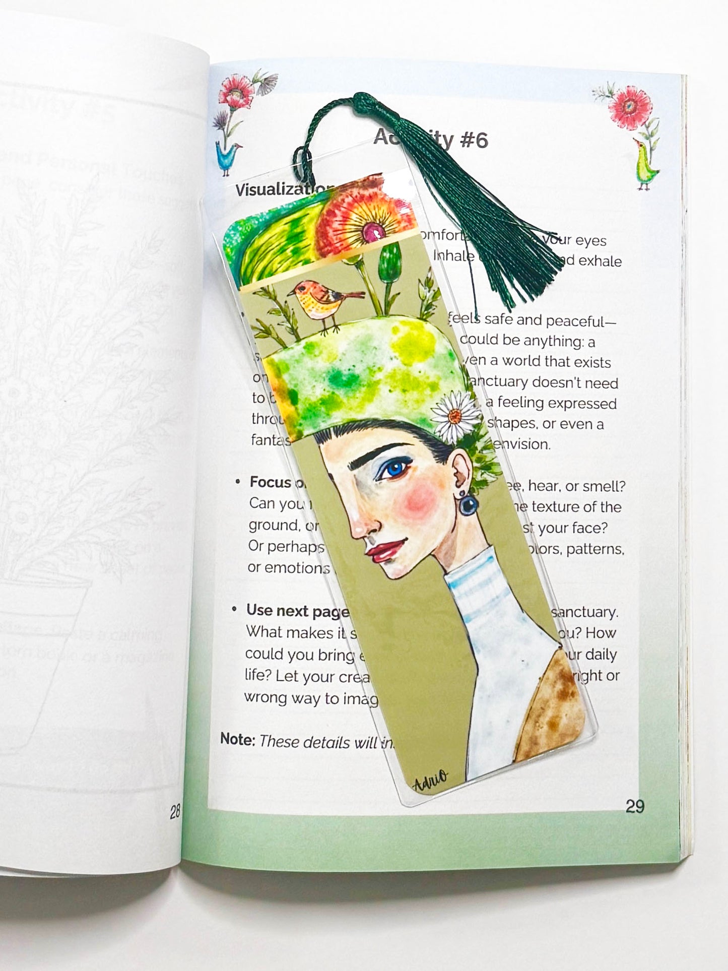 Women & Wings · Art Bookmarks by AdriO · Illustrated Bookmarks for Books & Journals