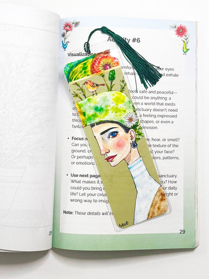 Women & Wings · Art Bookmarks by AdriO · Illustrated Bookmarks for Books & Journals