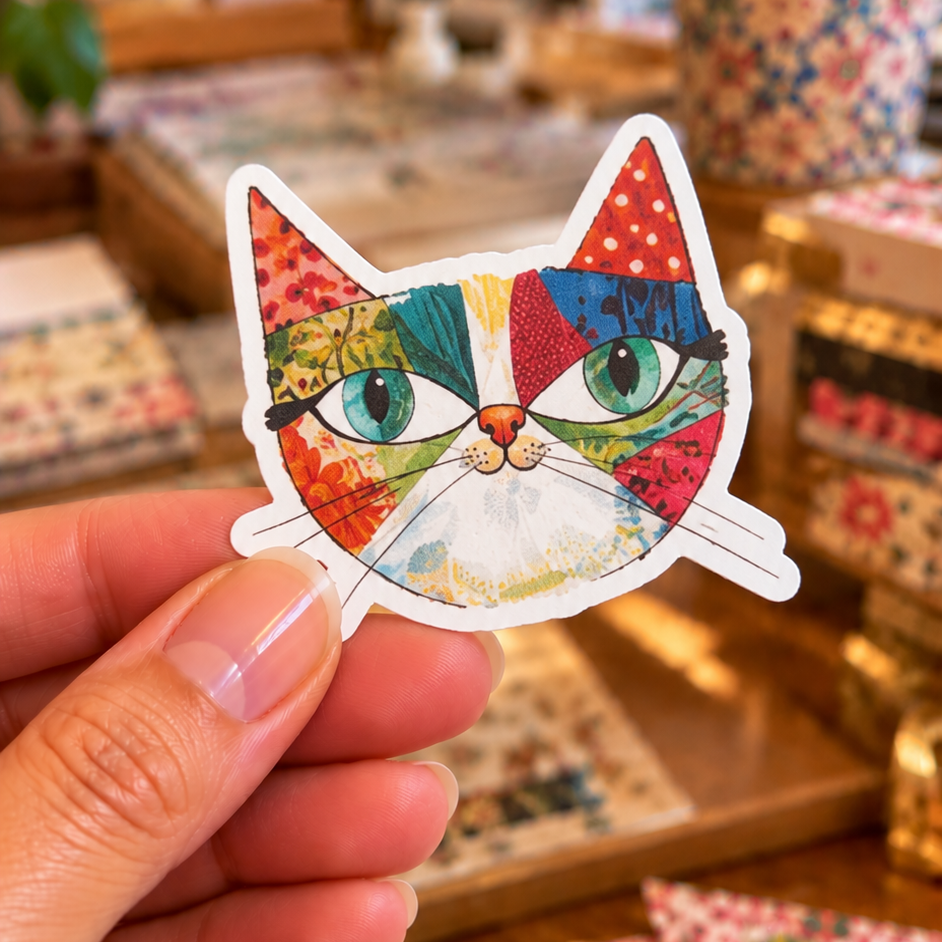 Catitude Whimsical Cat Ephemera Set